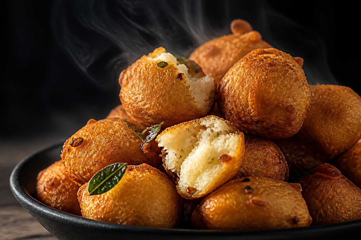 Crispy golden fried snacks at MFC Bonda Mart